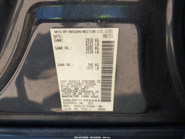 Nissan Altima 2.5 S