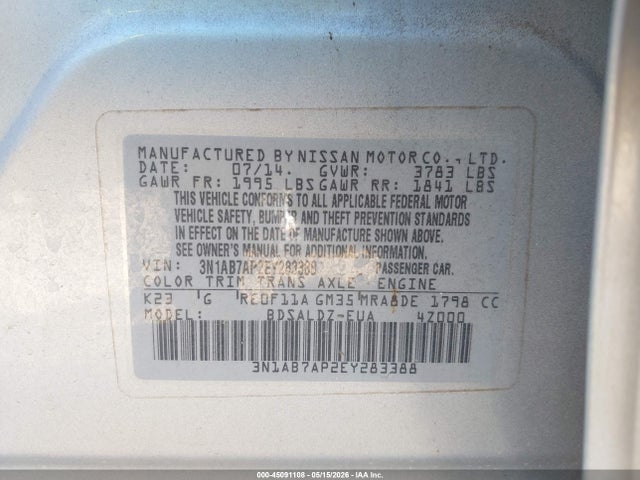 Nissan Sentra Sv
