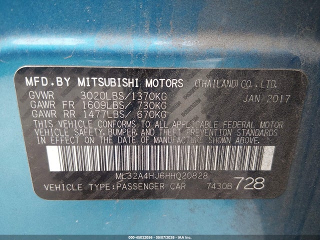 Mitsubishi Mirage Se