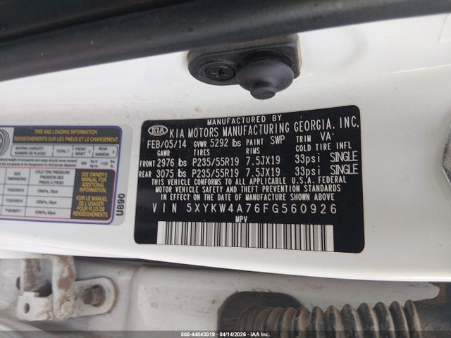 Kia Sorento Sx V6