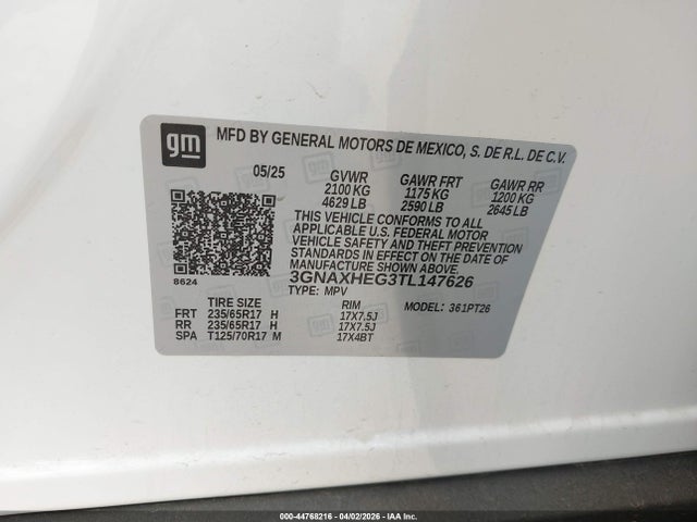 Chevrolet Equinox Fwd Lt