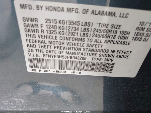 Honda Pilot Ex-l