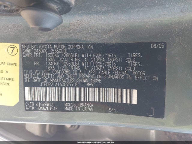 Toyota Highlander V6