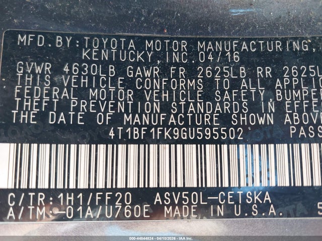 Toyota Camry Se