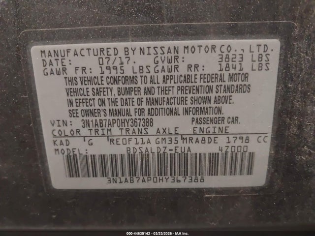 Nissan Sentra Sv