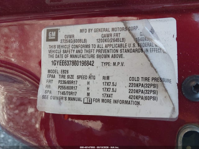 Cadillac SRX V6