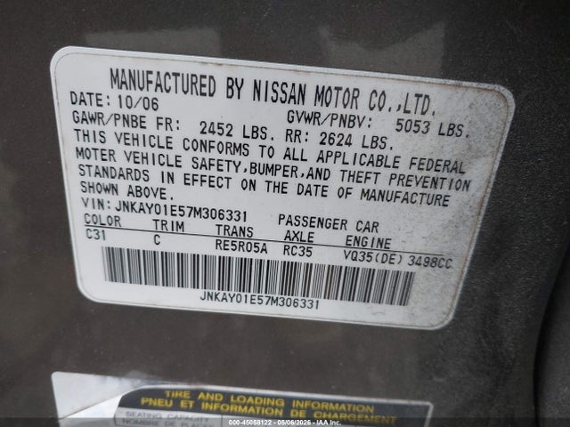 INFINITI M35