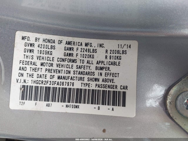 Honda Accord Lx