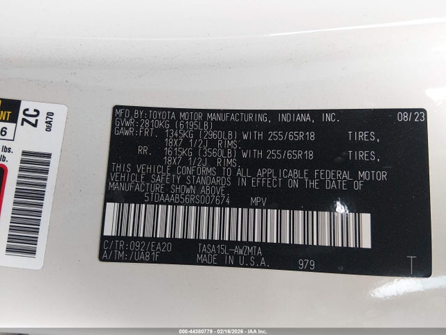 Toyota Grand Highlander Xle