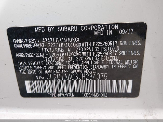 Subaru Crosstrek 2.0i