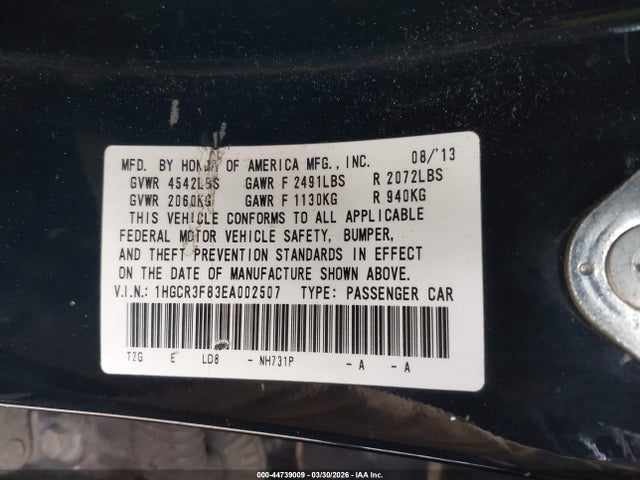 Honda Accord Ex-l V-6