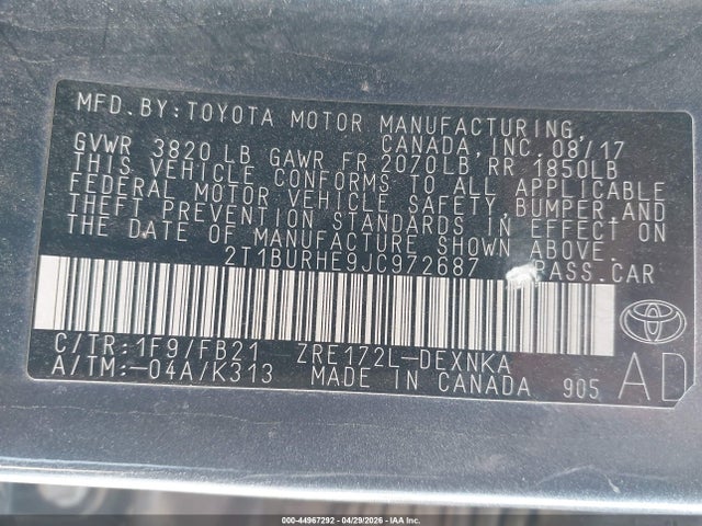 Toyota Corolla Le