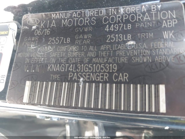 Kia Optima Lx