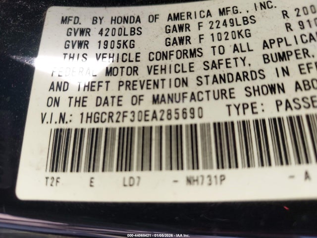 Honda Accord Lx