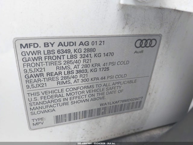 Audi Q7 Premium Plus 55 Tfsi Quattro Tiptronic
