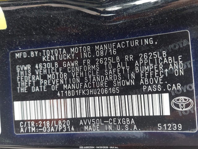 Toyota Camry Xle
