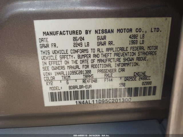 Nissan Altima 2.5 S