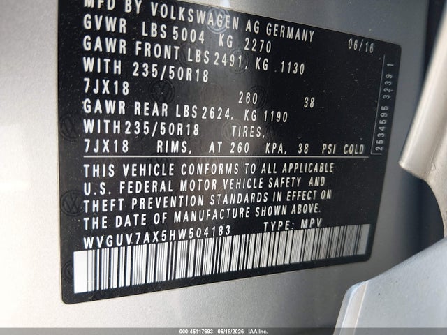 Volkswagen Tiguan 2.0t Sport