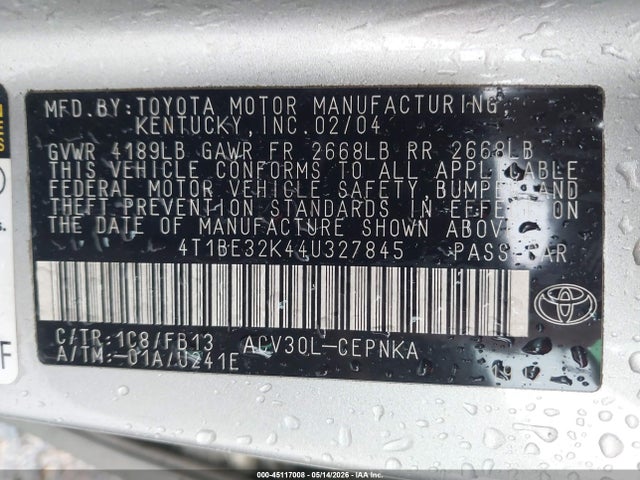 Toyota Camry Le