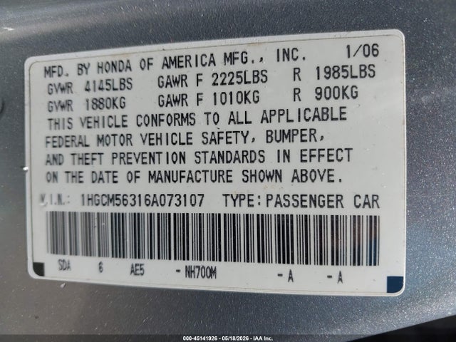 Honda Accord 2.4 Se