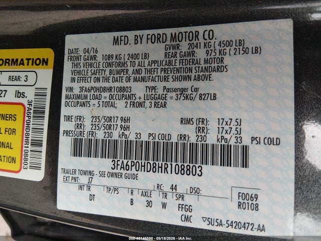 Ford Fusion Se