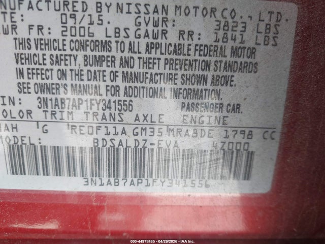 Nissan Sentra Sv