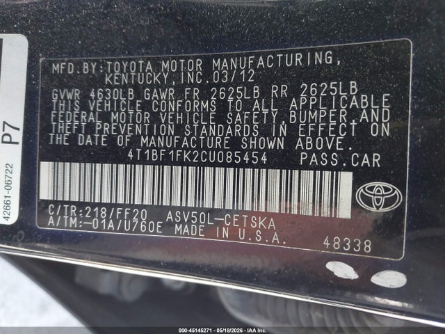Toyota Camry Se