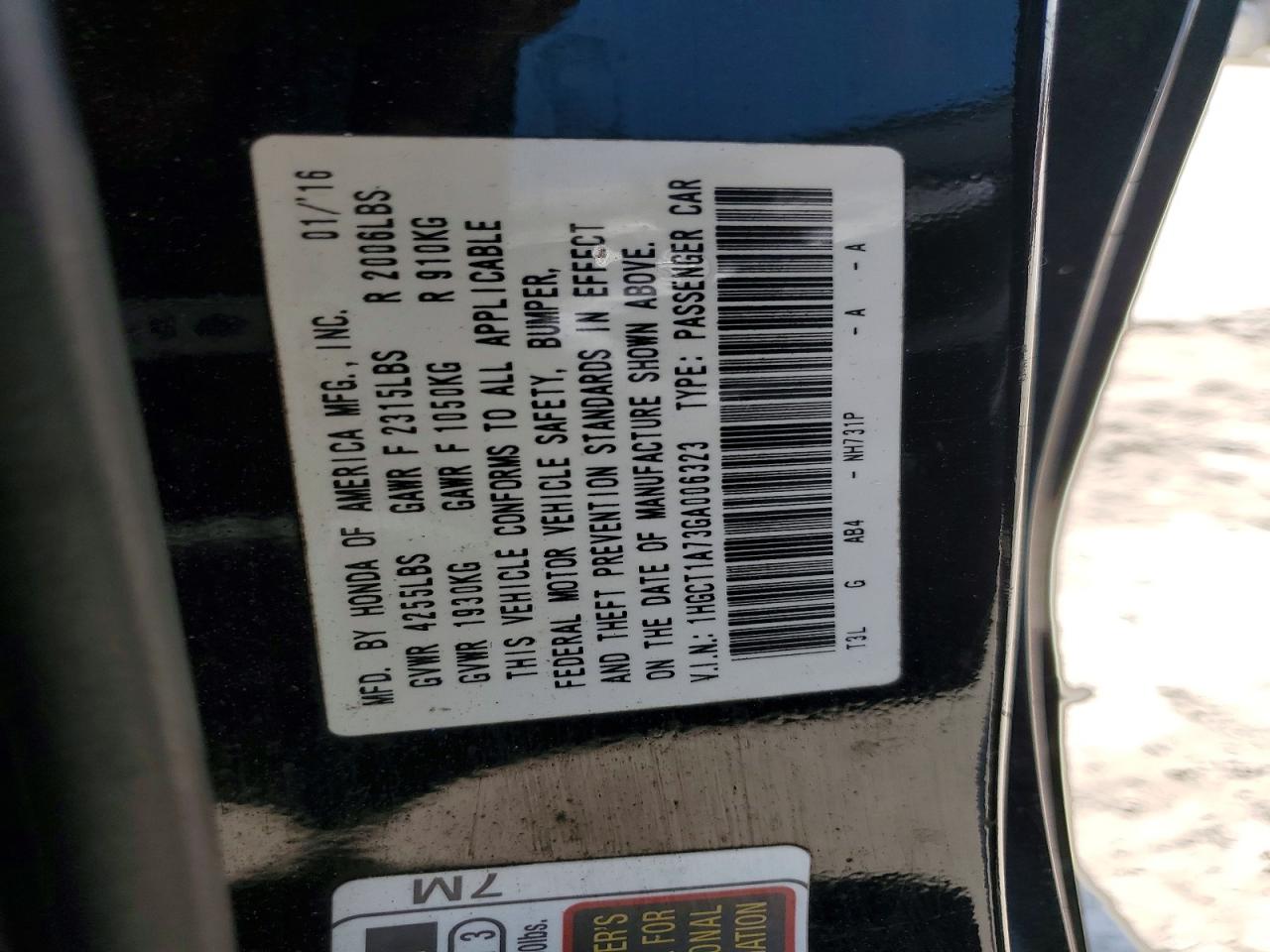 Honda Accord Ex