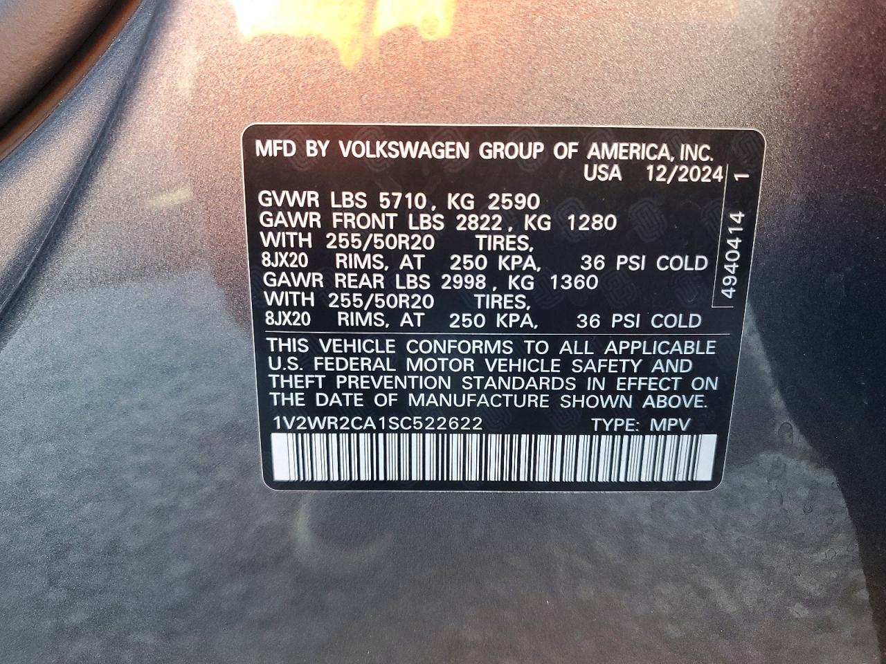 Volkswagen Atlas Se