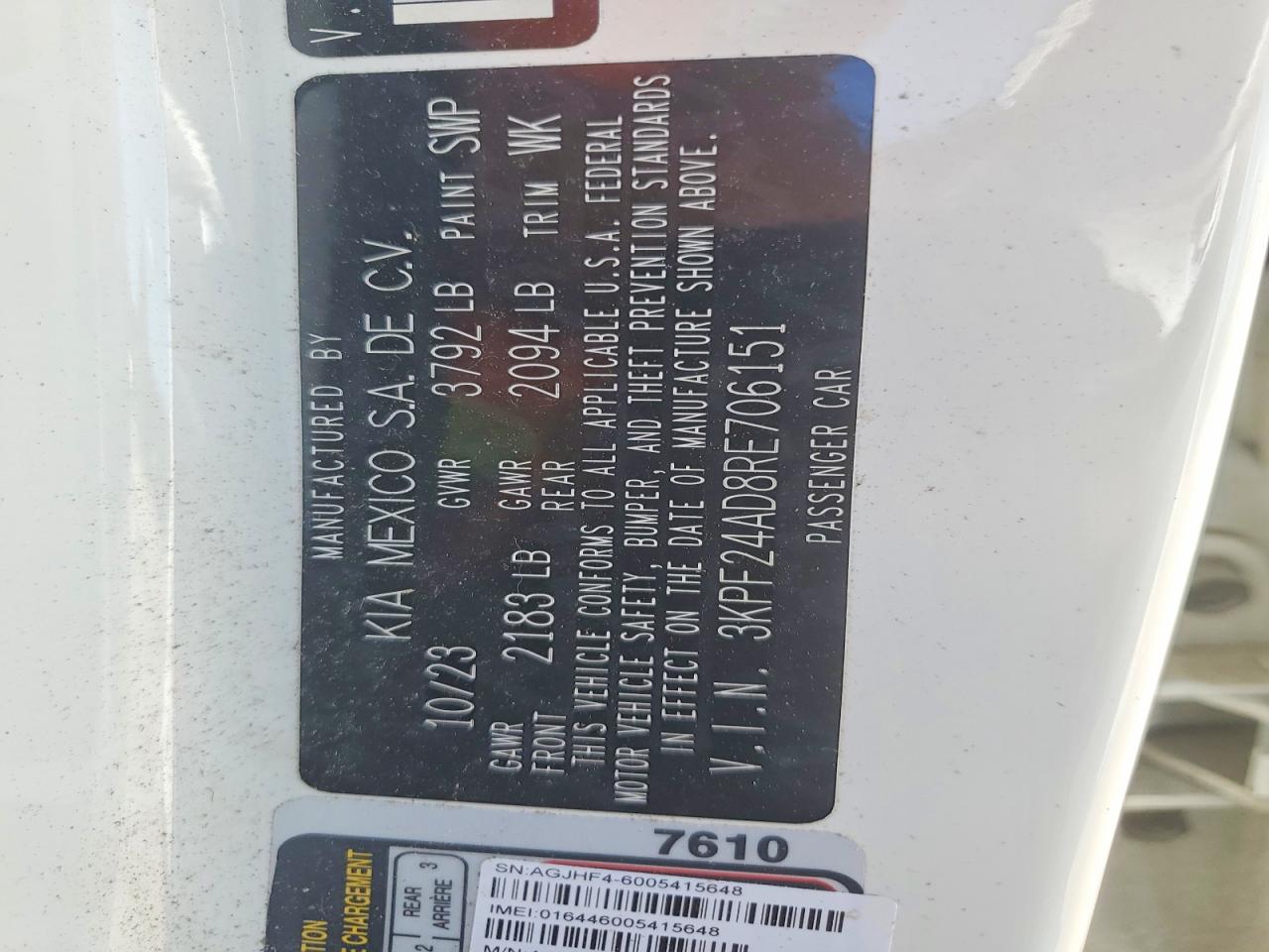 Kia Forte Lxs