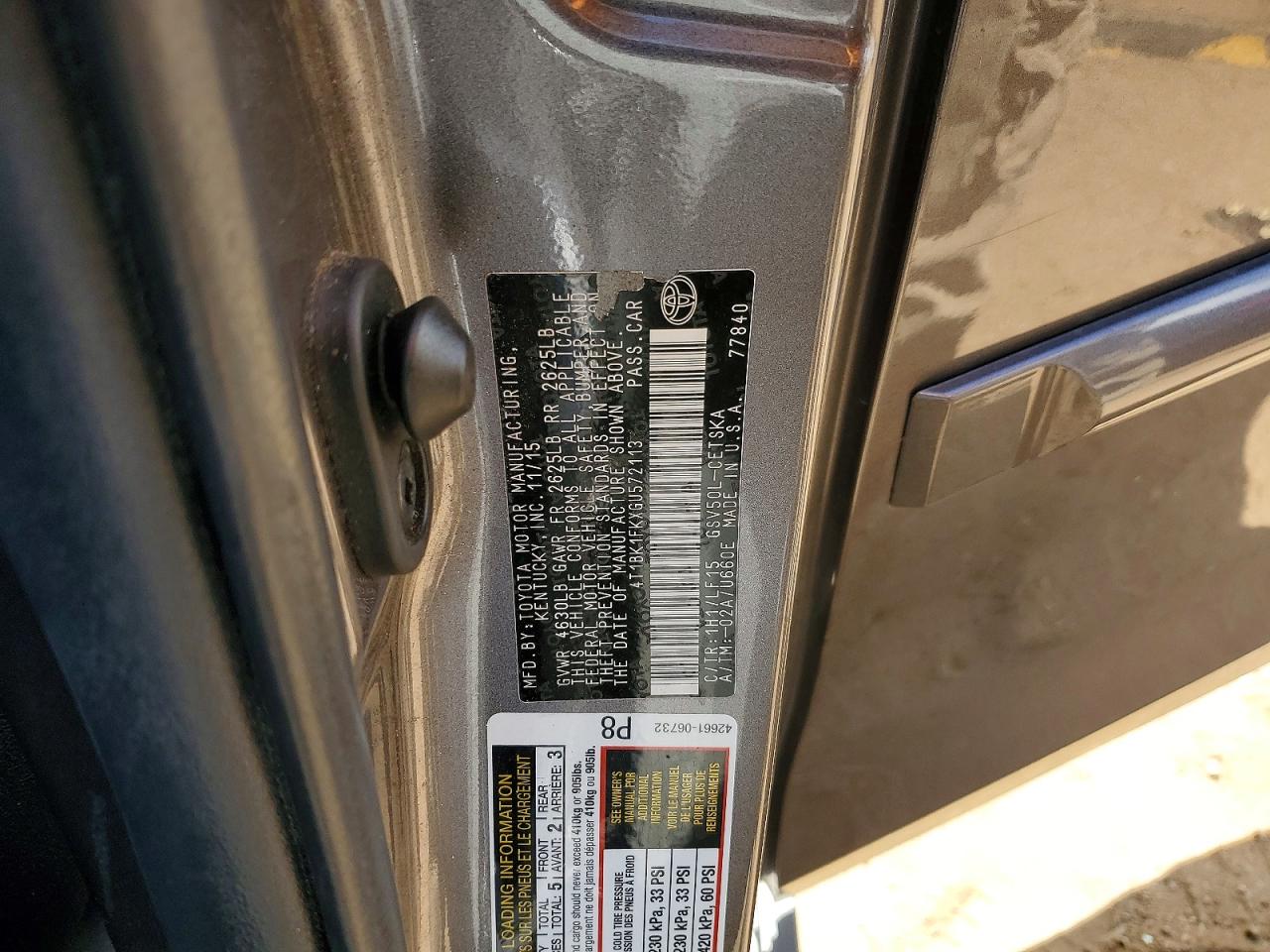 Toyota Camry Xse V6