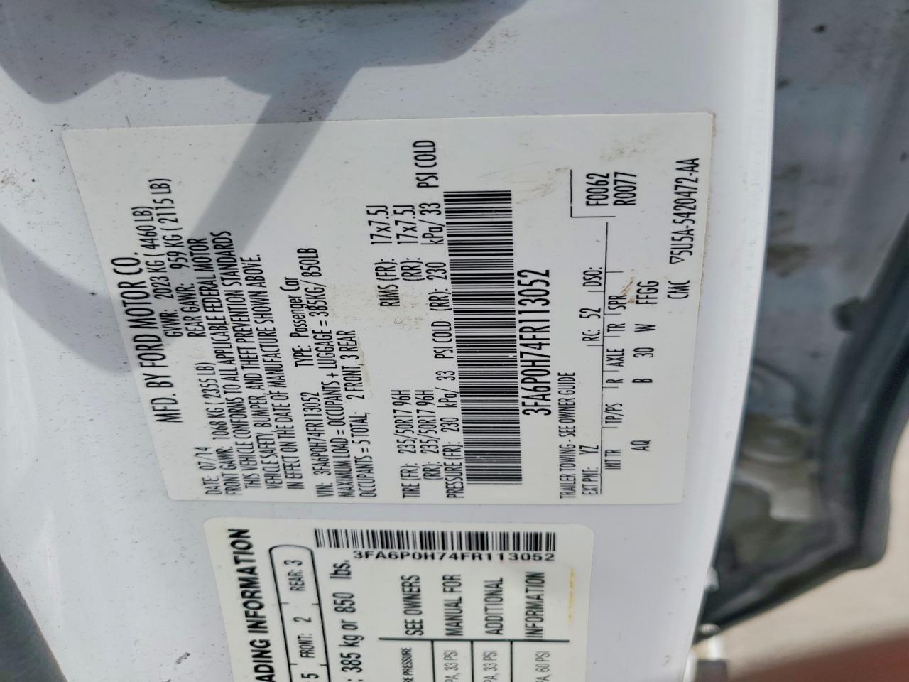 Ford Fusion Se