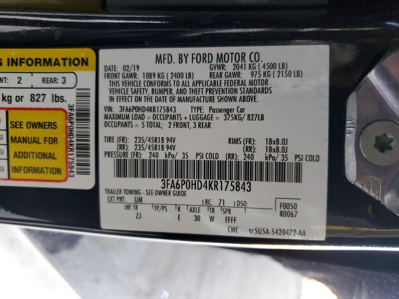 Ford Fusion Se