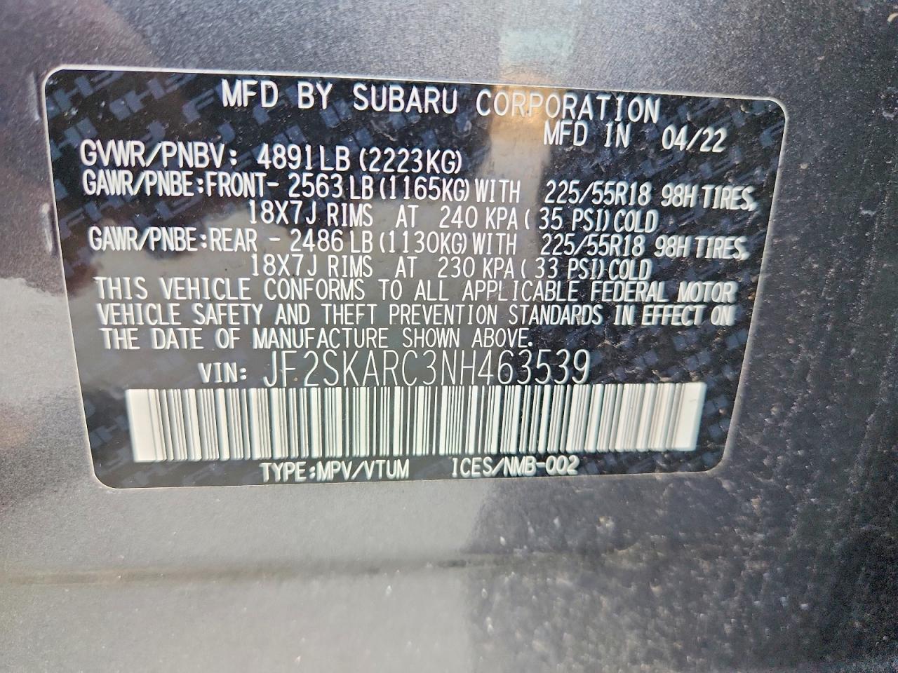 Subaru Forester Touring