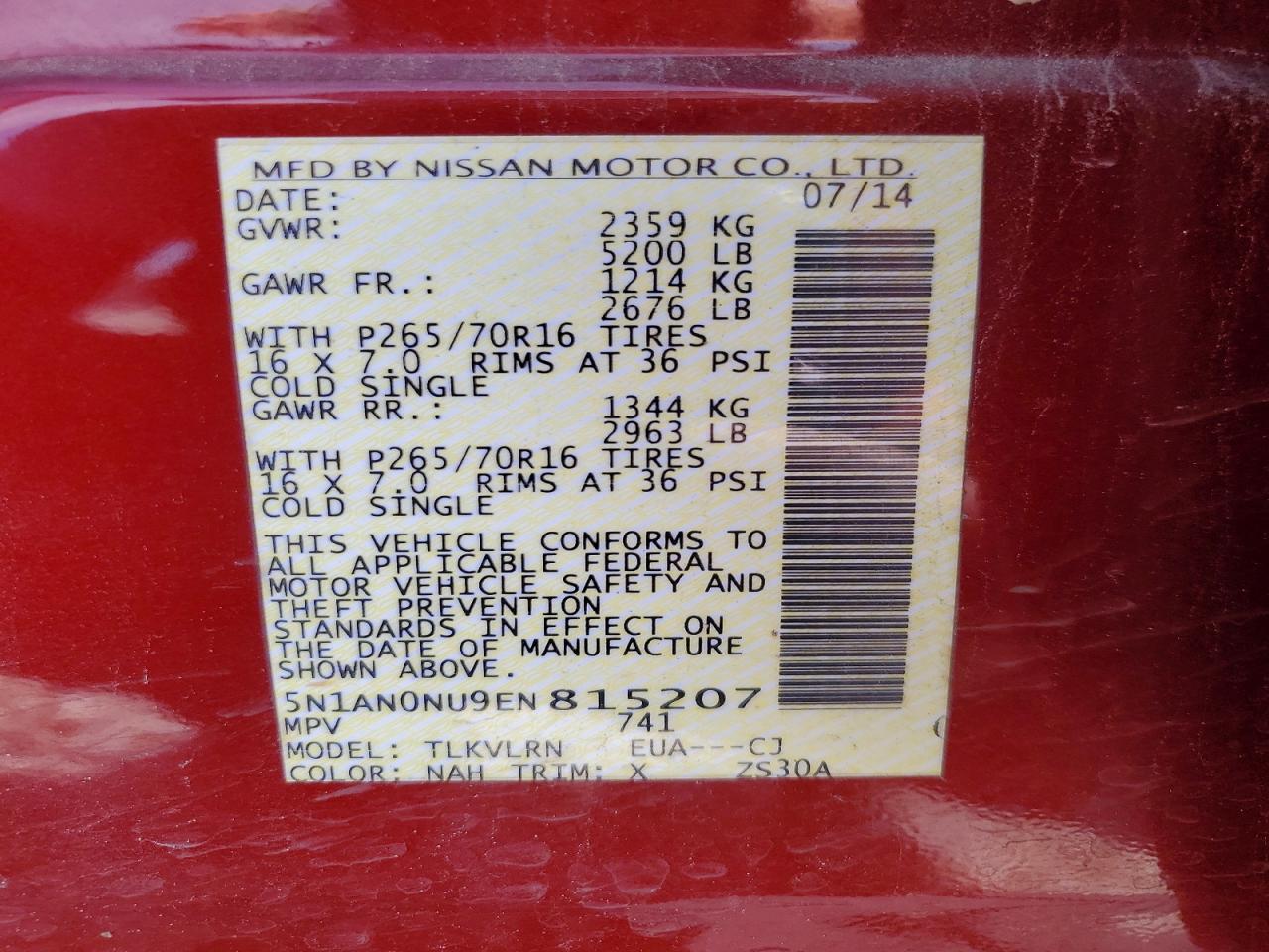 Nissan Xterra S
