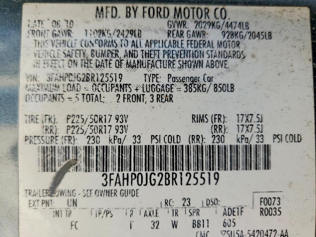 Ford Fusion Sel