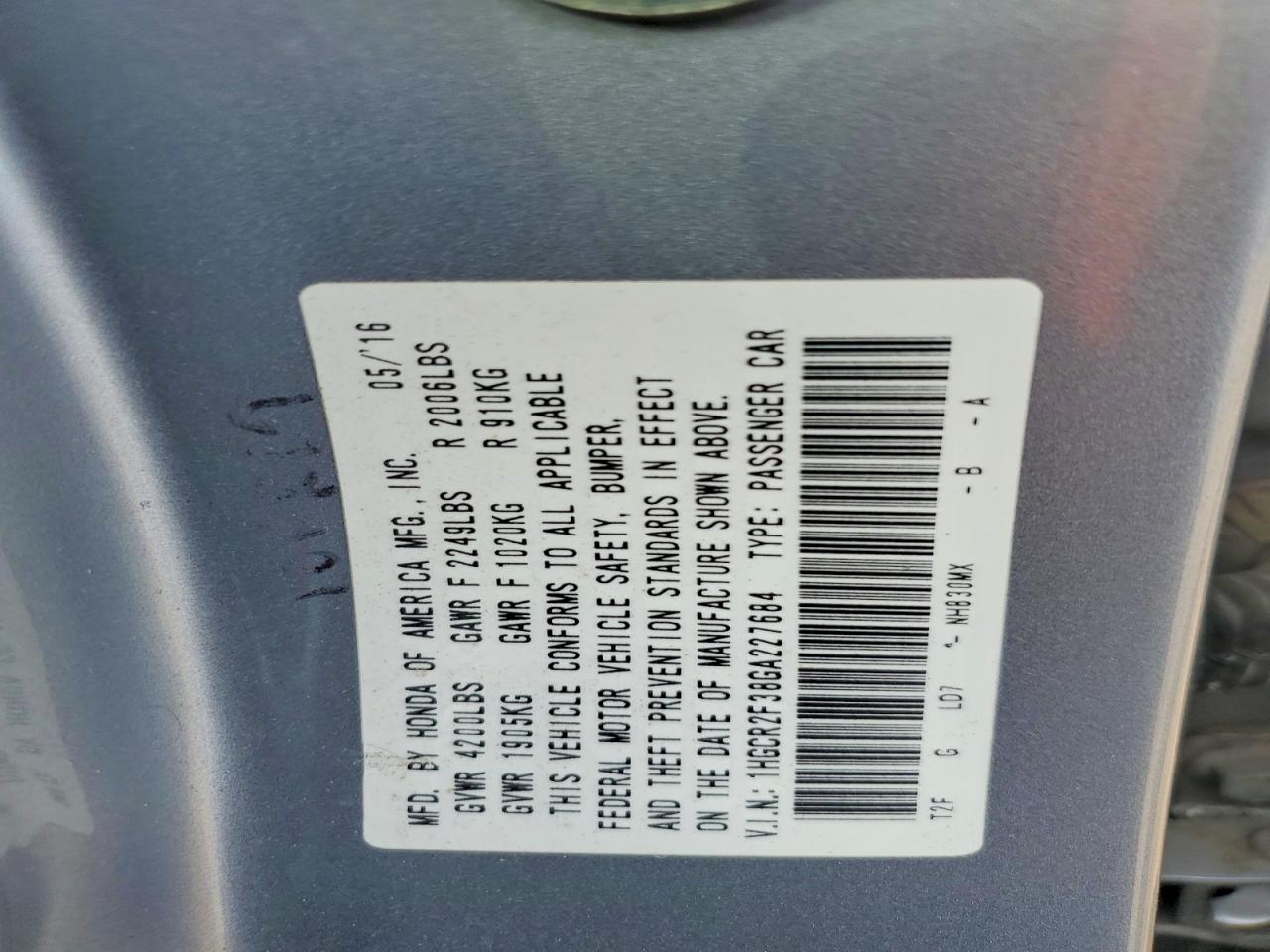Honda Accord Lx