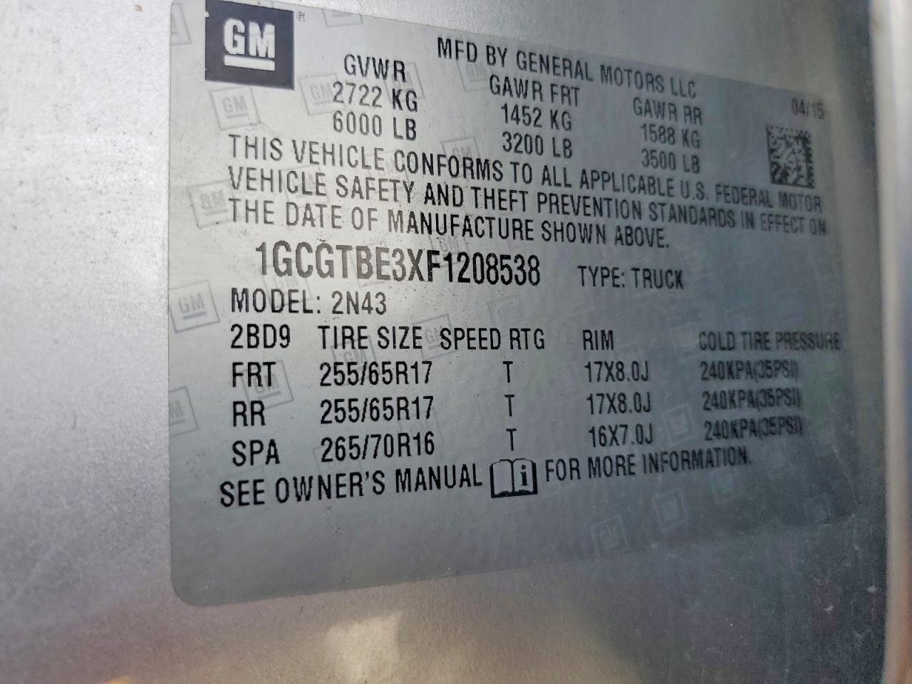 Chevrolet Colorado Lt