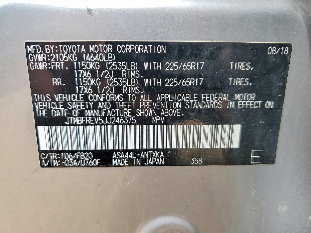 Toyota RAV4 Le