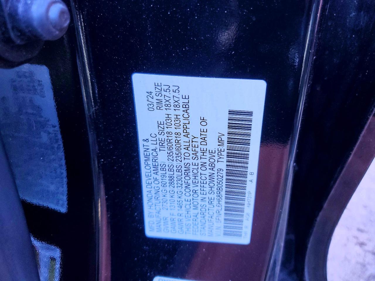 Honda Odyssey Exl