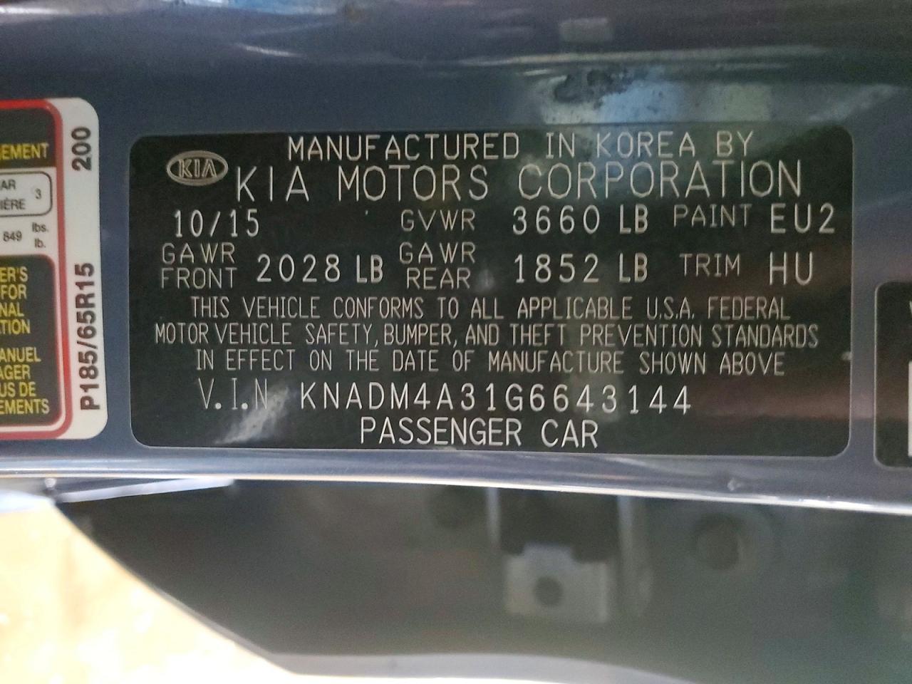 Kia Rio Lx