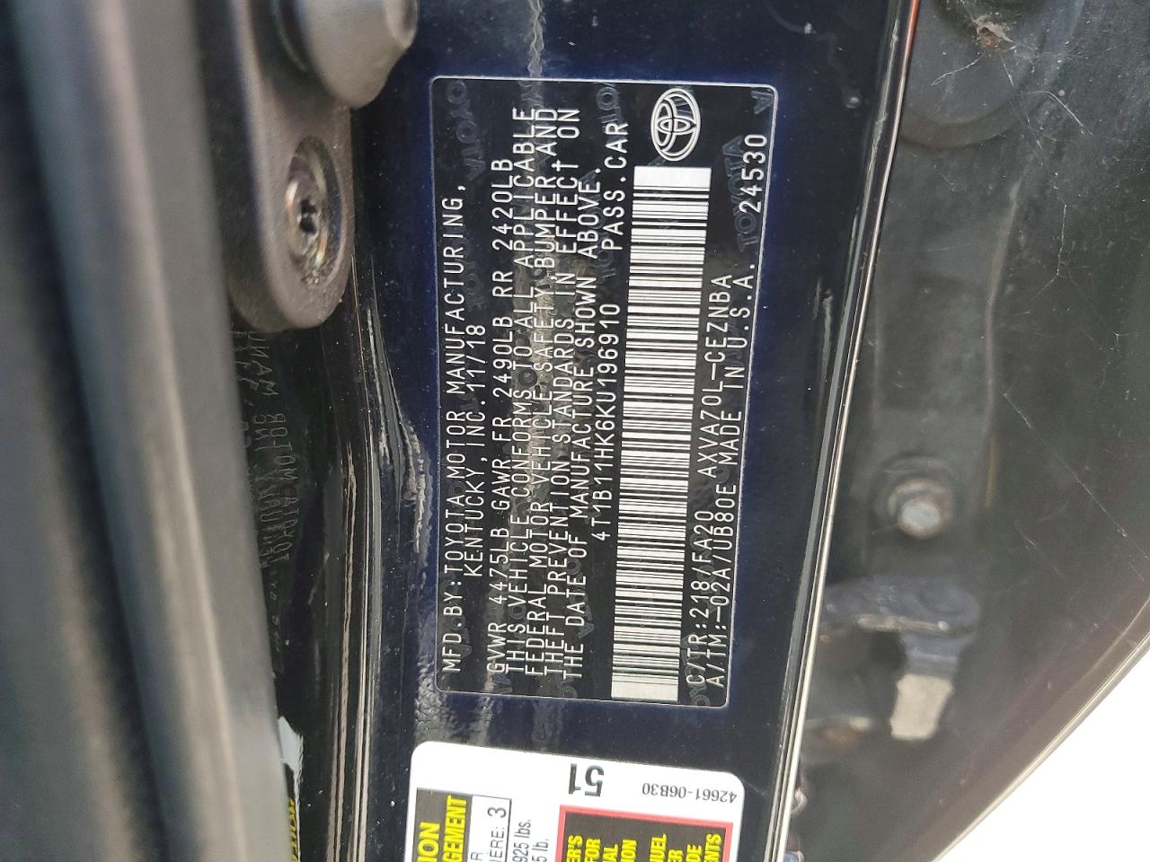 Toyota Camry Le