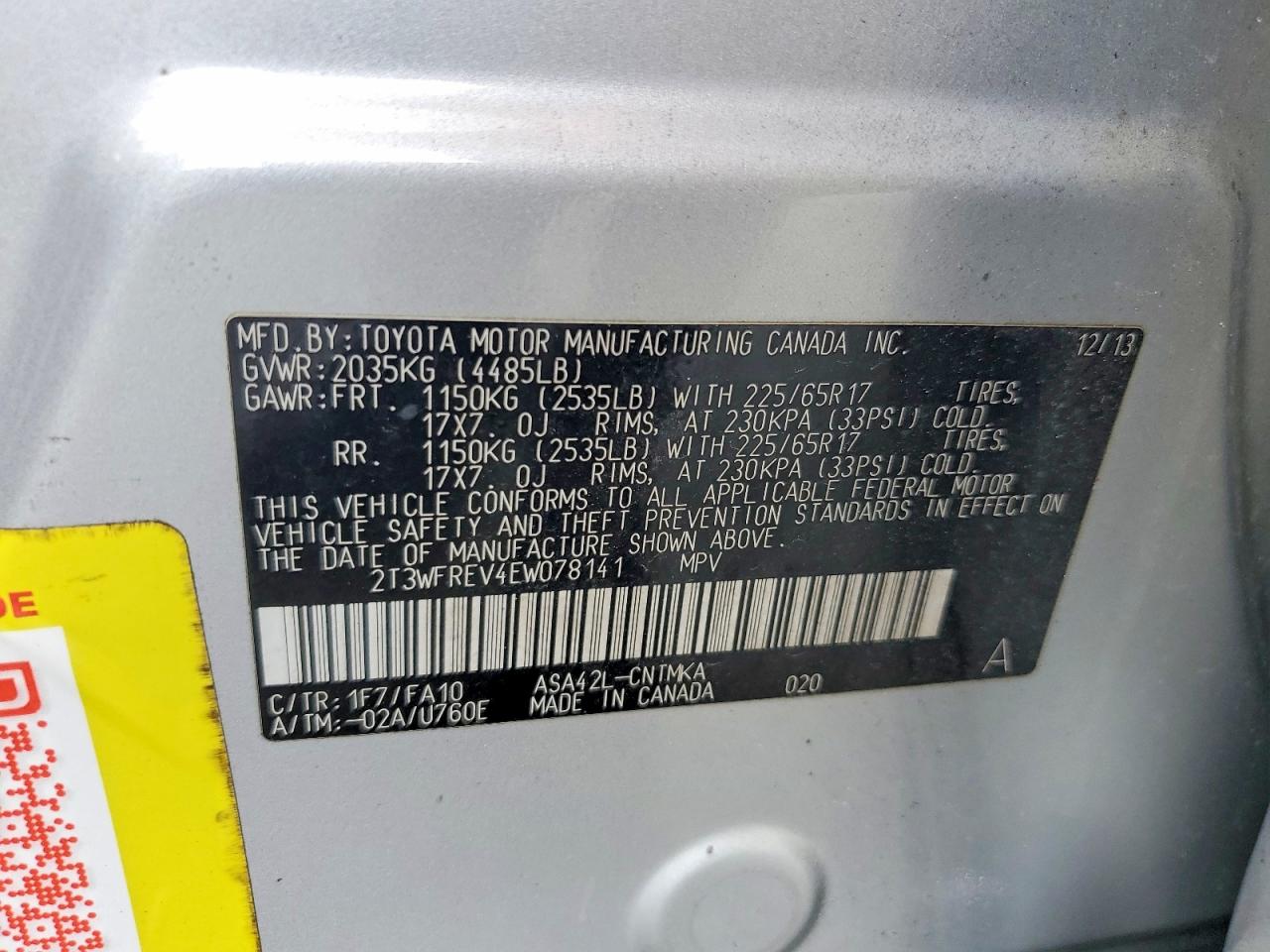Toyota RAV4 Xle