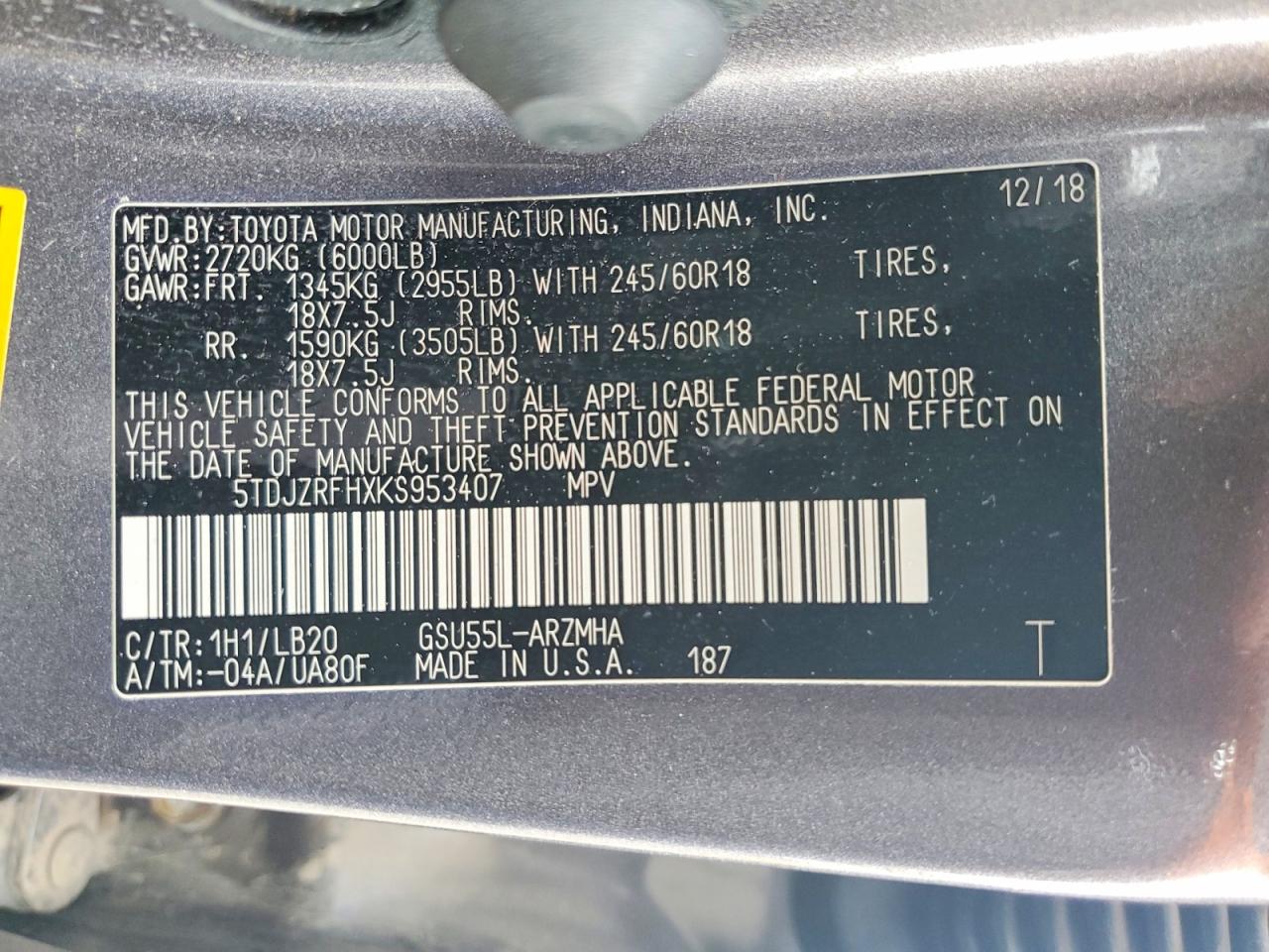 Toyota Highlander Xle