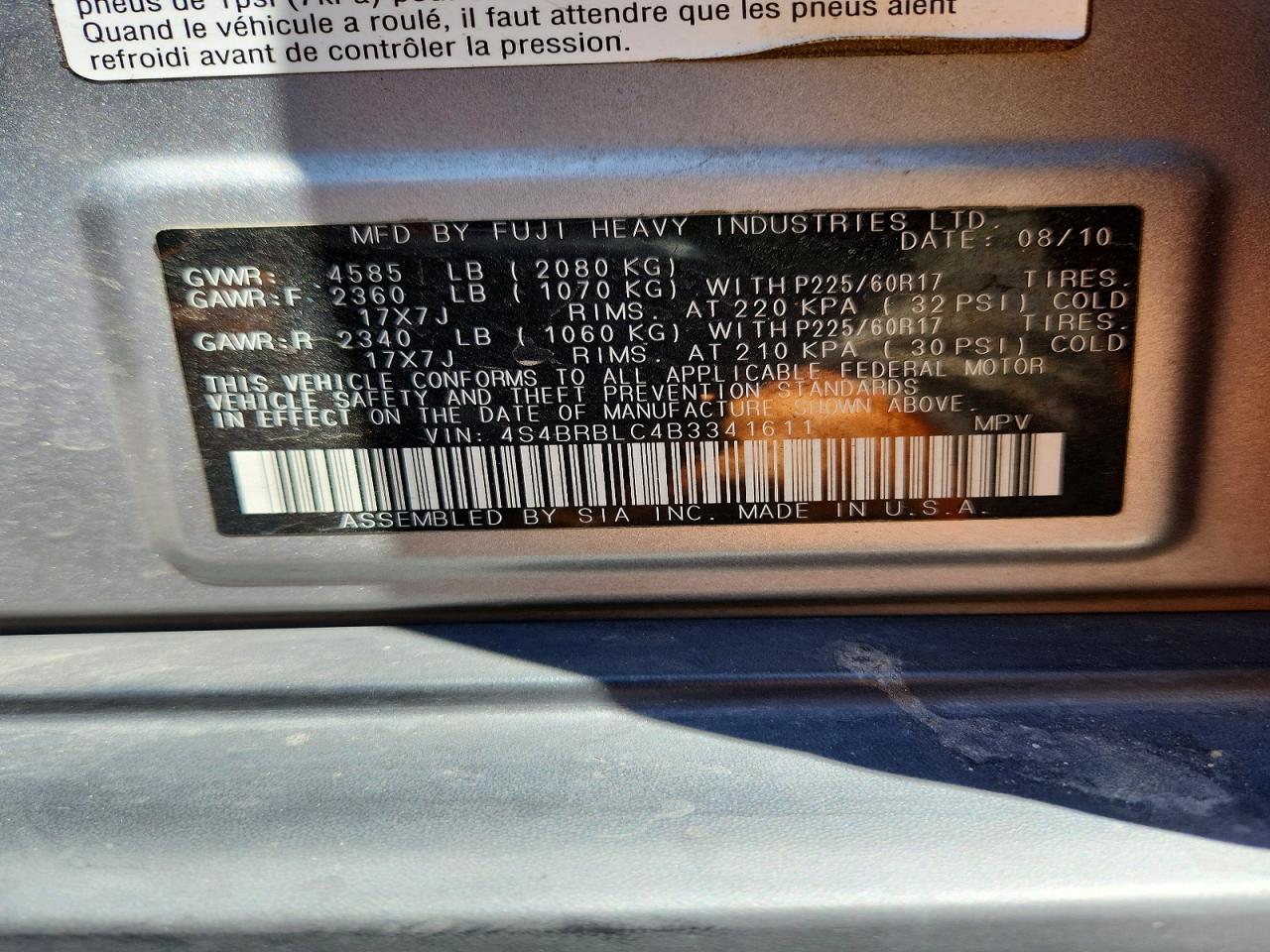 Subaru Outback 2.5i Limited