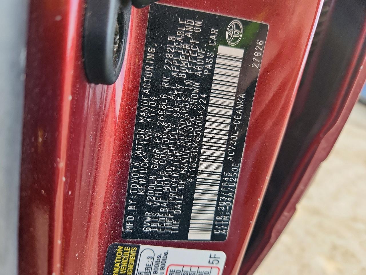 Toyota Camry Le