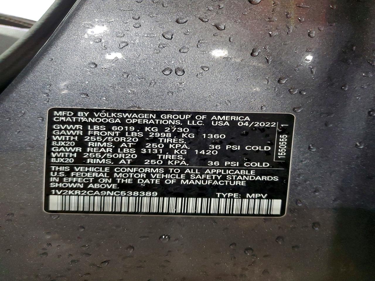 Volkswagen Atlas Se