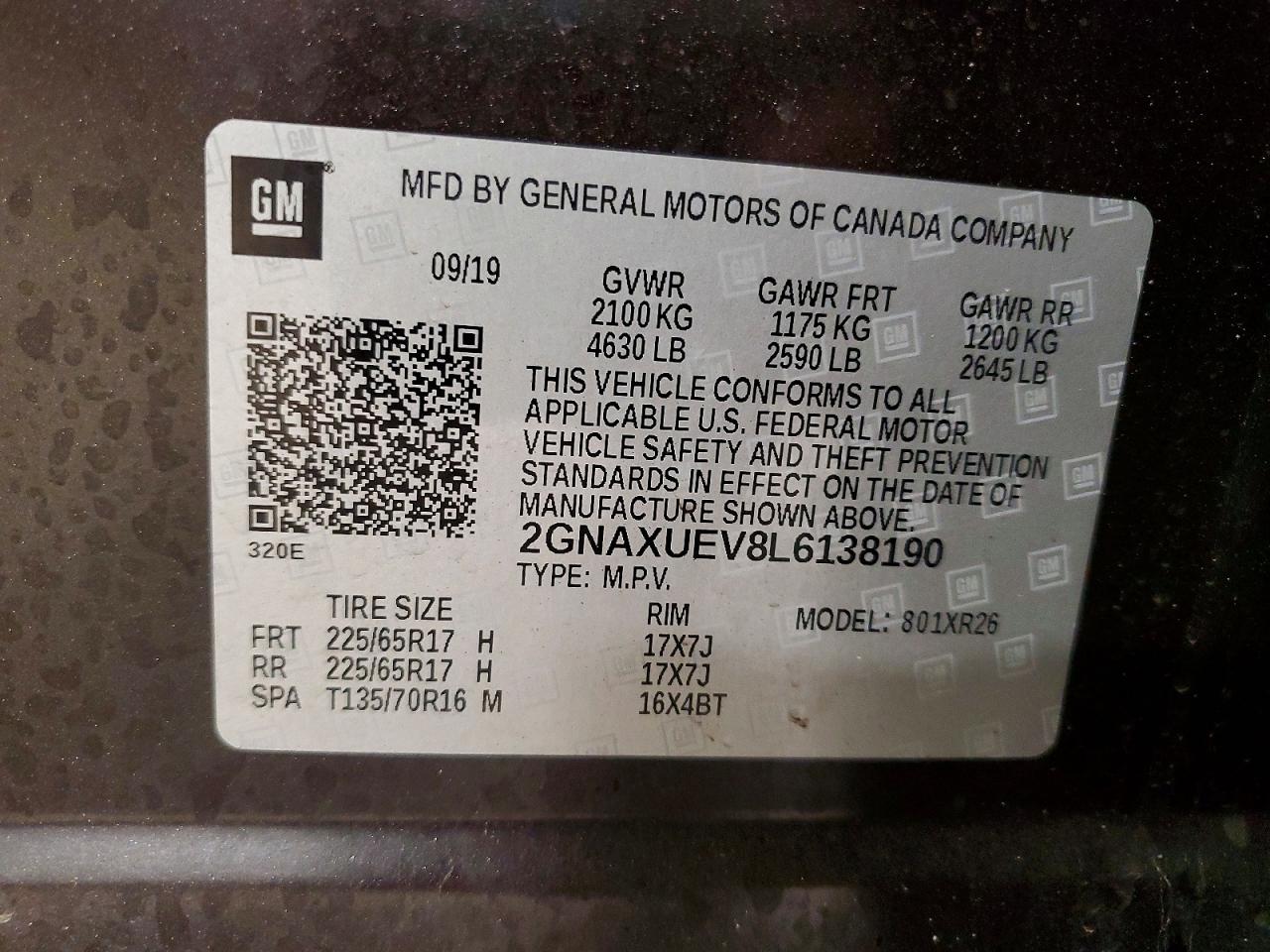 Chevrolet Equinox Lt