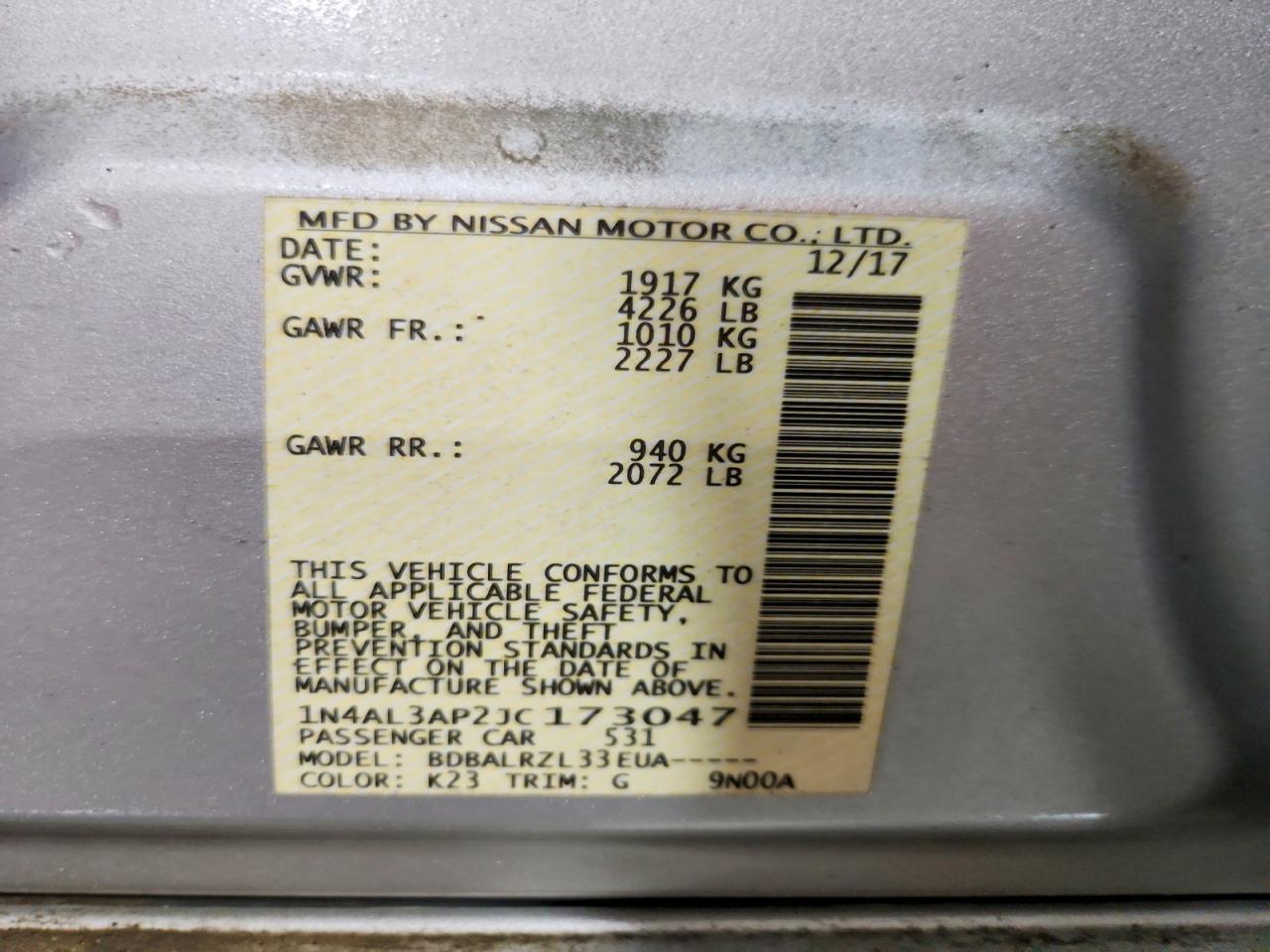 Nissan Altima 2.5 Sl