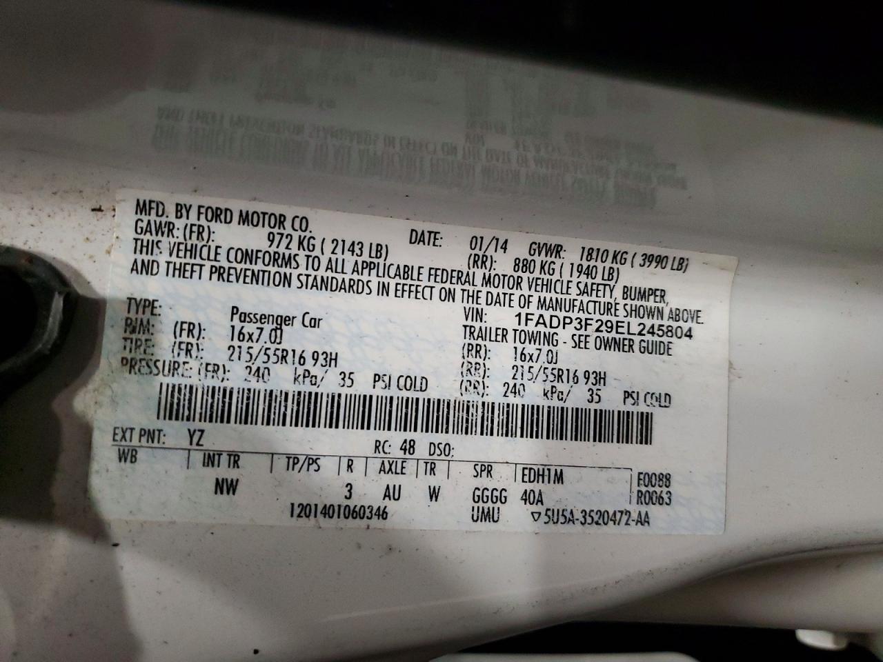 Ford Focus Se
